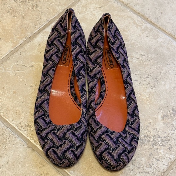 Missoni Shoes - Clearance! NWOT Missoni zigzag knitted ballet flats sz 40/10